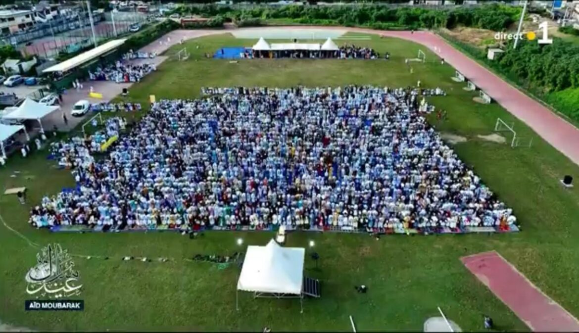 Image : Capture vidéo de Mayotte la 1ère : EÏD El-Fitr 2024 à Labattoir